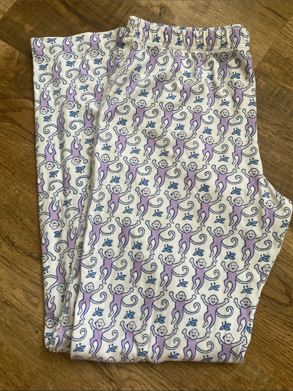 Roller Rabbit Lavender Monkeys Pajama Pants - Picture 3 of 3